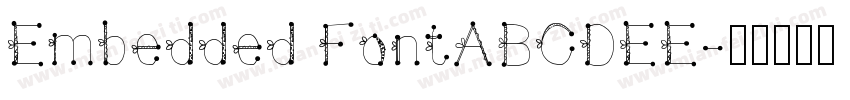 Embedded FontABCDEE字体转换